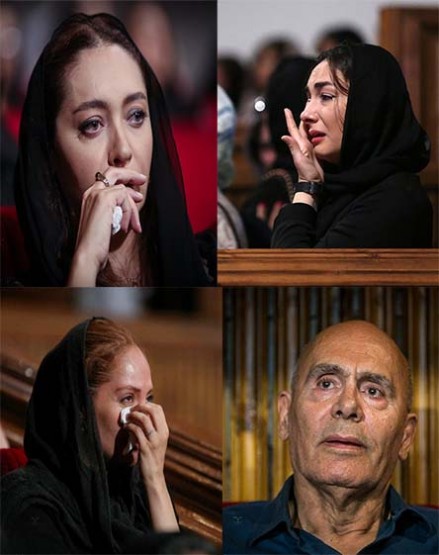  اشک ها در مراسم یاد بود عباس کیارستمی
