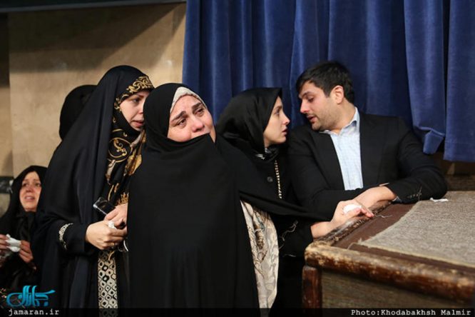  وداع خانواده هاشمی رفسنجانی در جماران 
